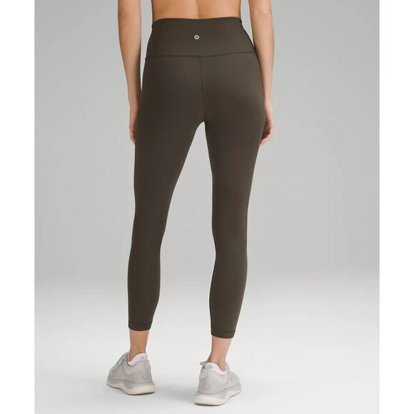 Lululemon Wunder Train High-Rise Tight/Leggings 25" Size 16 NWT Dark Olive - Picture 3 of 9